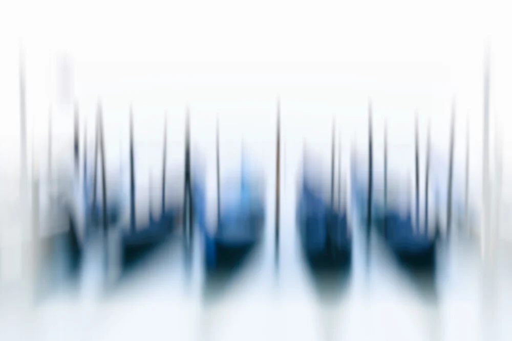 Gondolas in Venice - Fineart photography by Jürgen Wolf