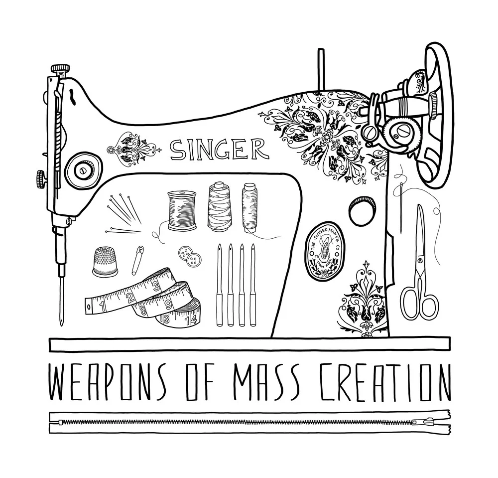 Weapons Of Mass Creation - Sewing - fotokunst von Bianca Green