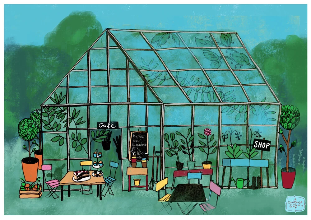 'the greenhouse' – Wall Art by Constanze Guhr as Poster or Acrylic Glass Print