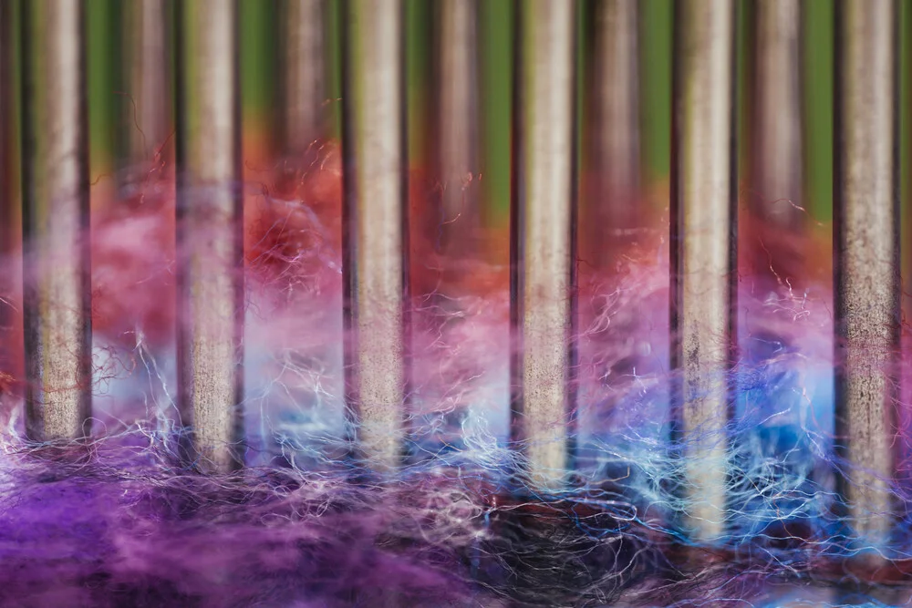 Wool threads color patterns - Fineart photography by Nadja Jacke