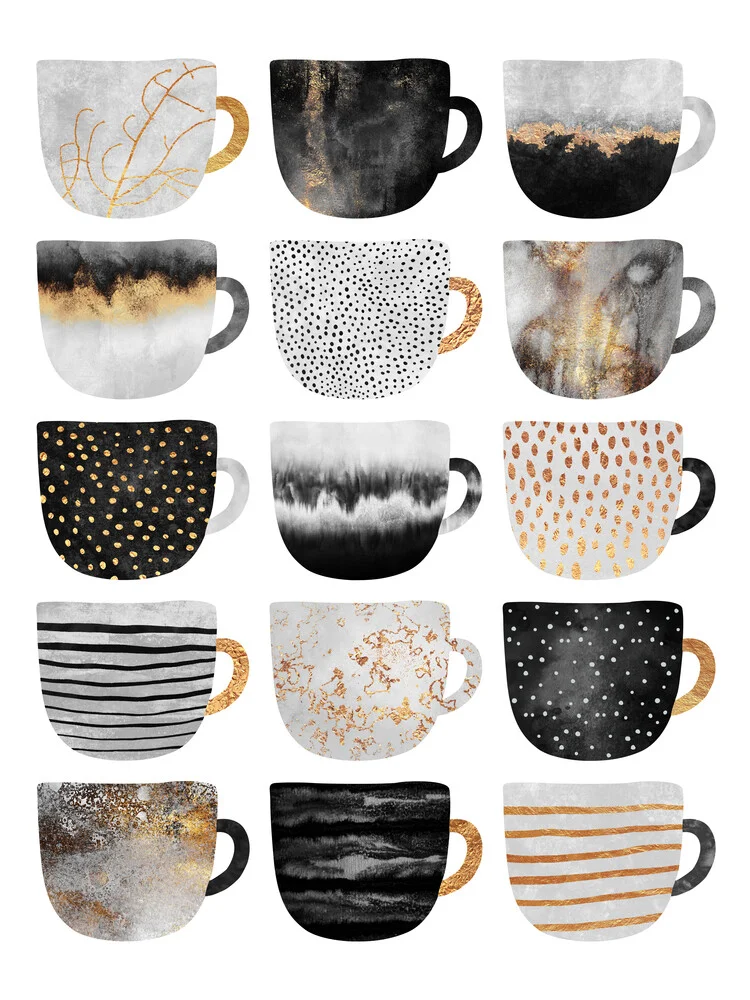 Pretty Coffee Cups 3 - fotokunst von Elisabeth Fredriksson