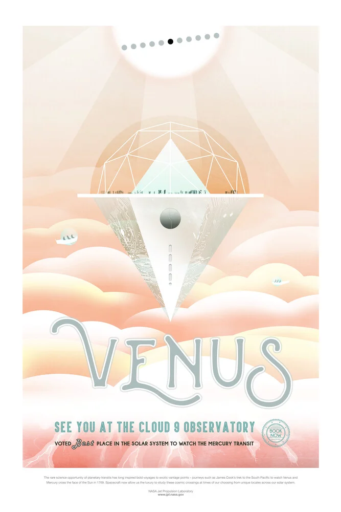 Venus, see you at the cloud 9 observatory - fotokunst von Nasa Visions