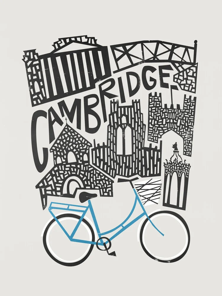 Cambridge Cityscape - fotokunst von Fox And Velvet