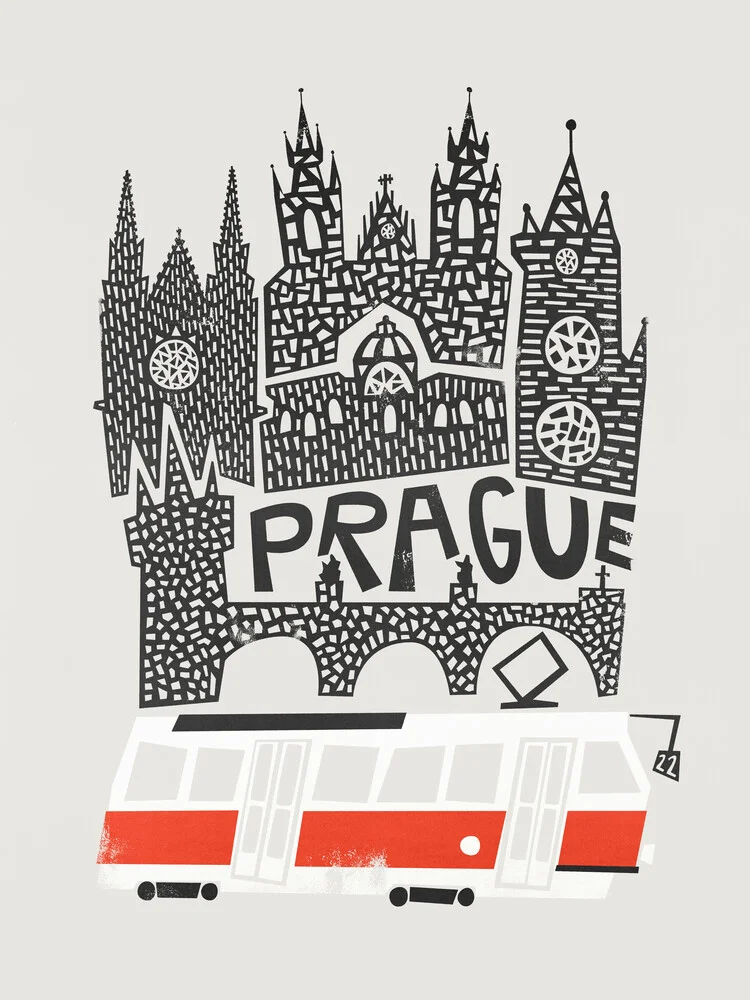 Prague Cityscape - fotokunst von Fox And Velvet