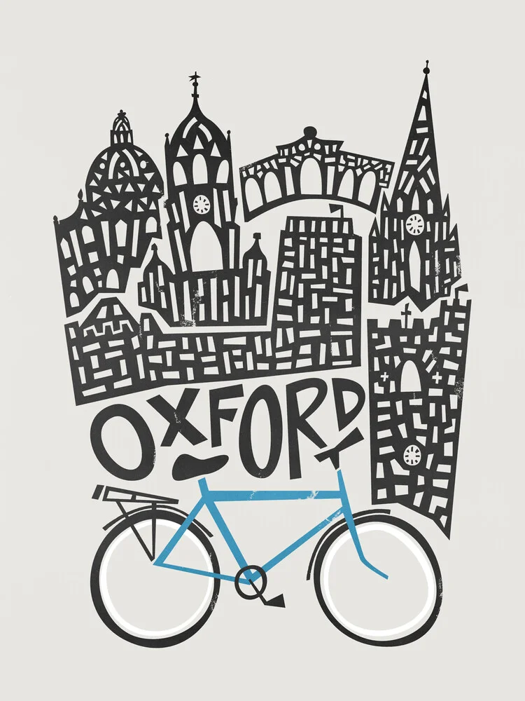Oxford Cityscape - fotokunst von Fox And Velvet