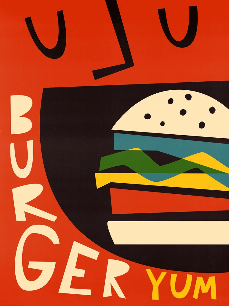 Yum Burger - fotokunst von Fox And Velvet