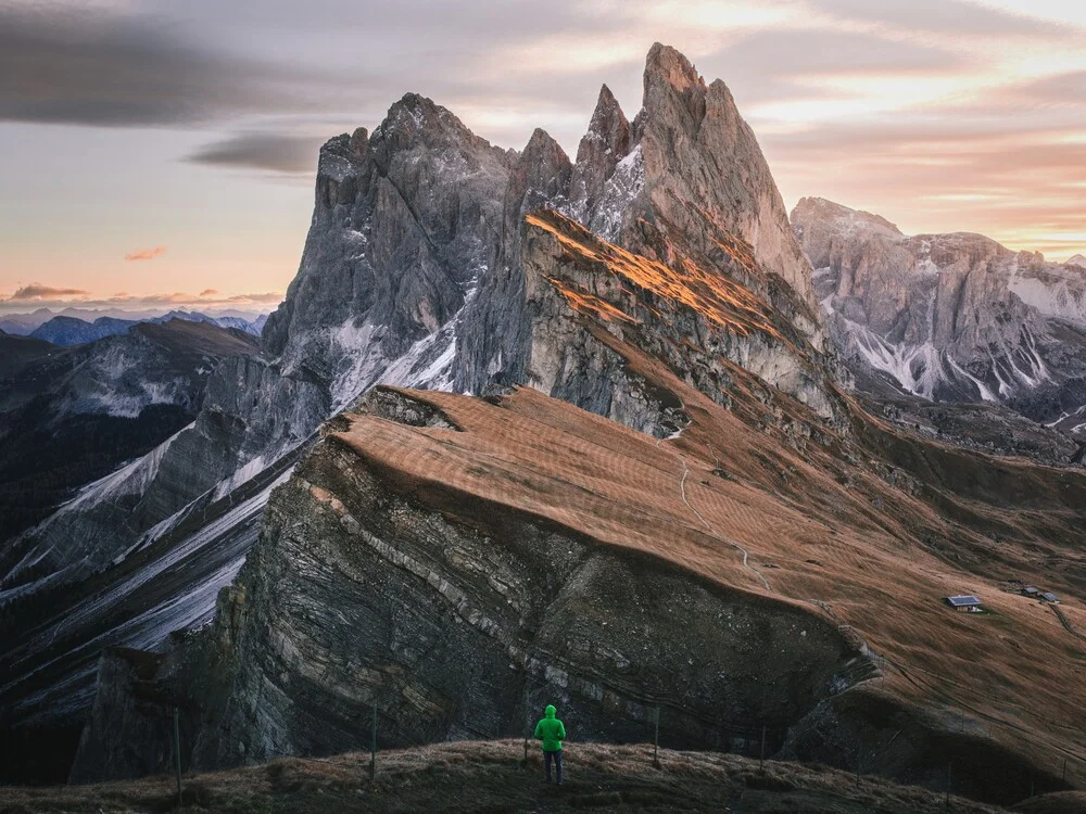 Brennende Seceda - fotokunst von Dominic Lars