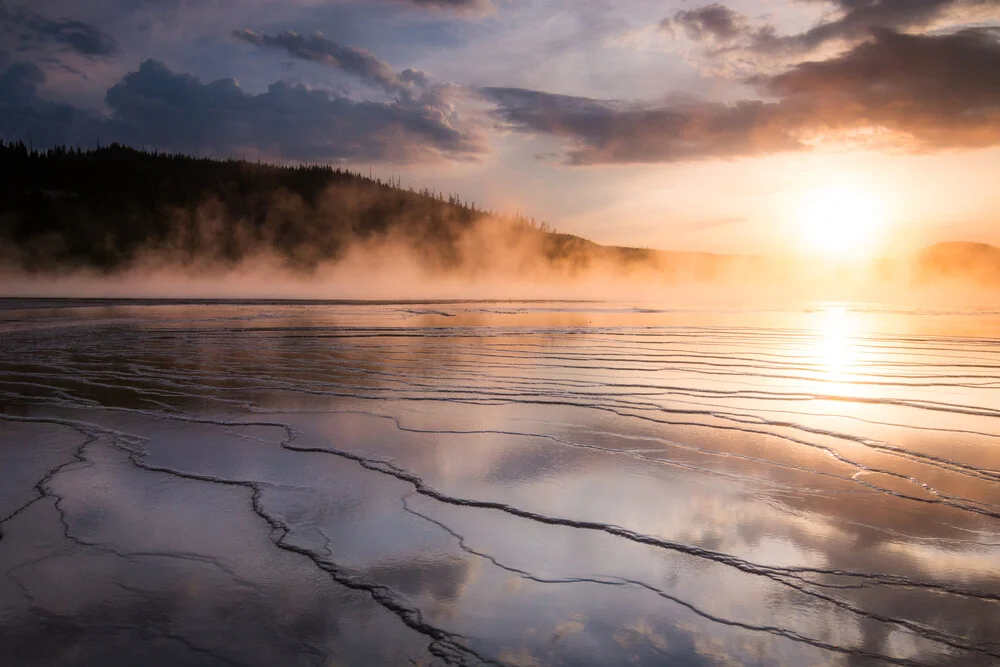 grand prismatic spring - fotokunst von Christoph Schaarschmidt