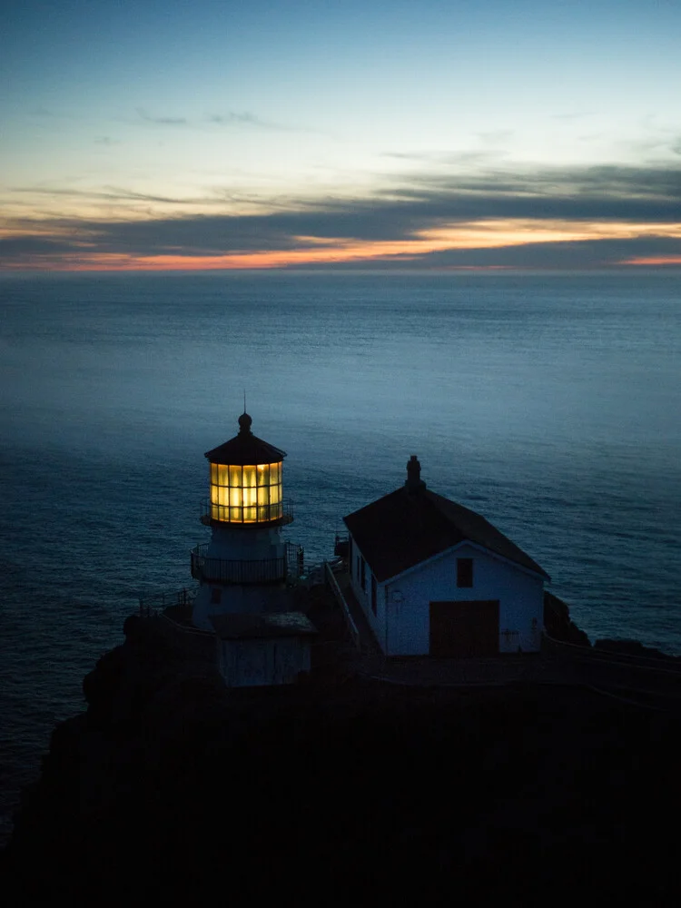 lighthouse at dusk - Fineart photography by Leo Thomas