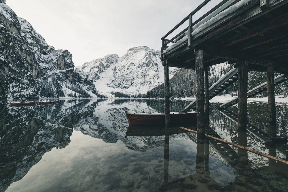 Braies Lake - fotokunst von Silvio Bergamo