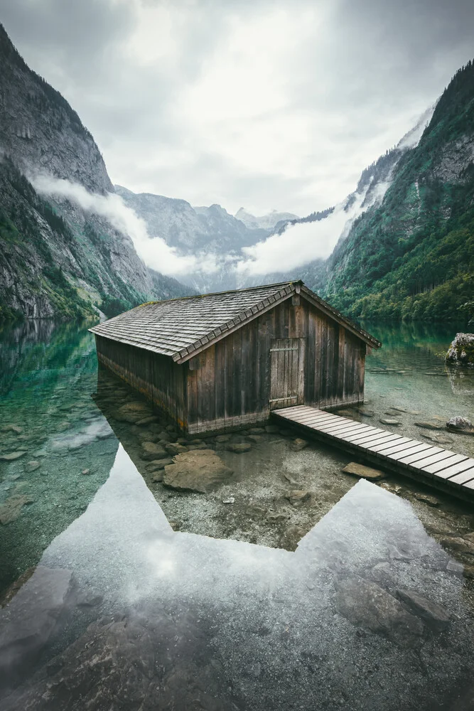 Boathouse by the lake - Fineart photography by Patrick Monatsberger