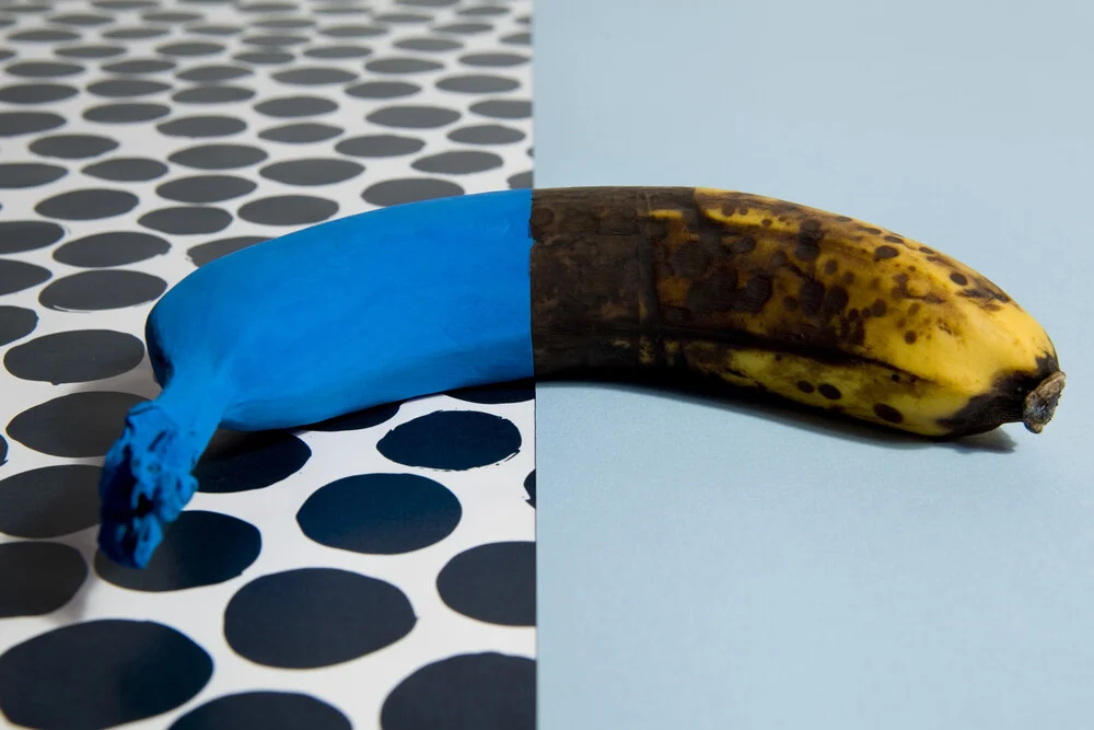 Chameleon banana - fotokunst von Loulou von Glup