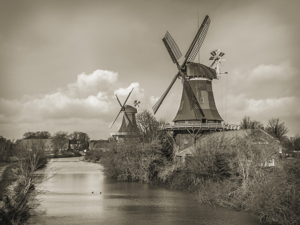Twin Windmill - Fineart photography by Jörg Faißt
