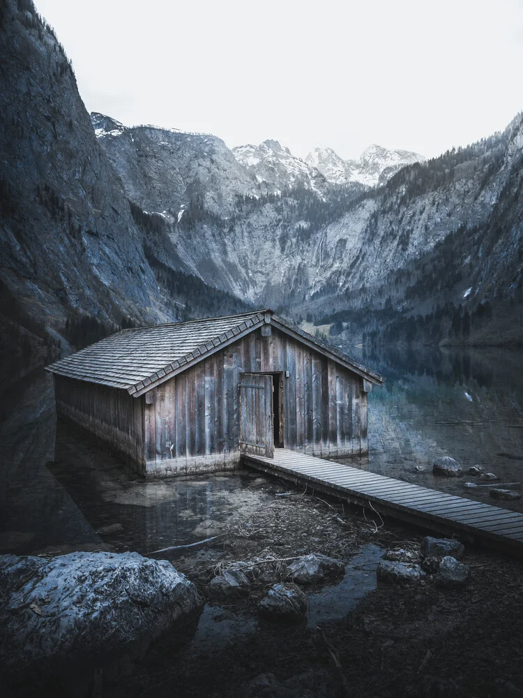 Bootshaus am Obersee - fotokunst von Frithjof Hamacher