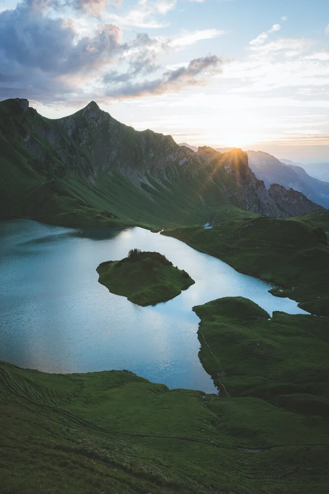 Sunset at Lake Schrecksee - Fineart photography by Johannes Hulsch