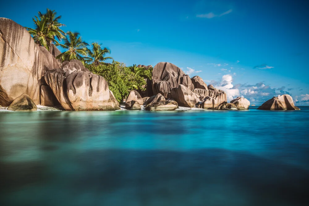Seychellen La Digue Anse Source d'Argent - fotokunst von Jean Claude Castor