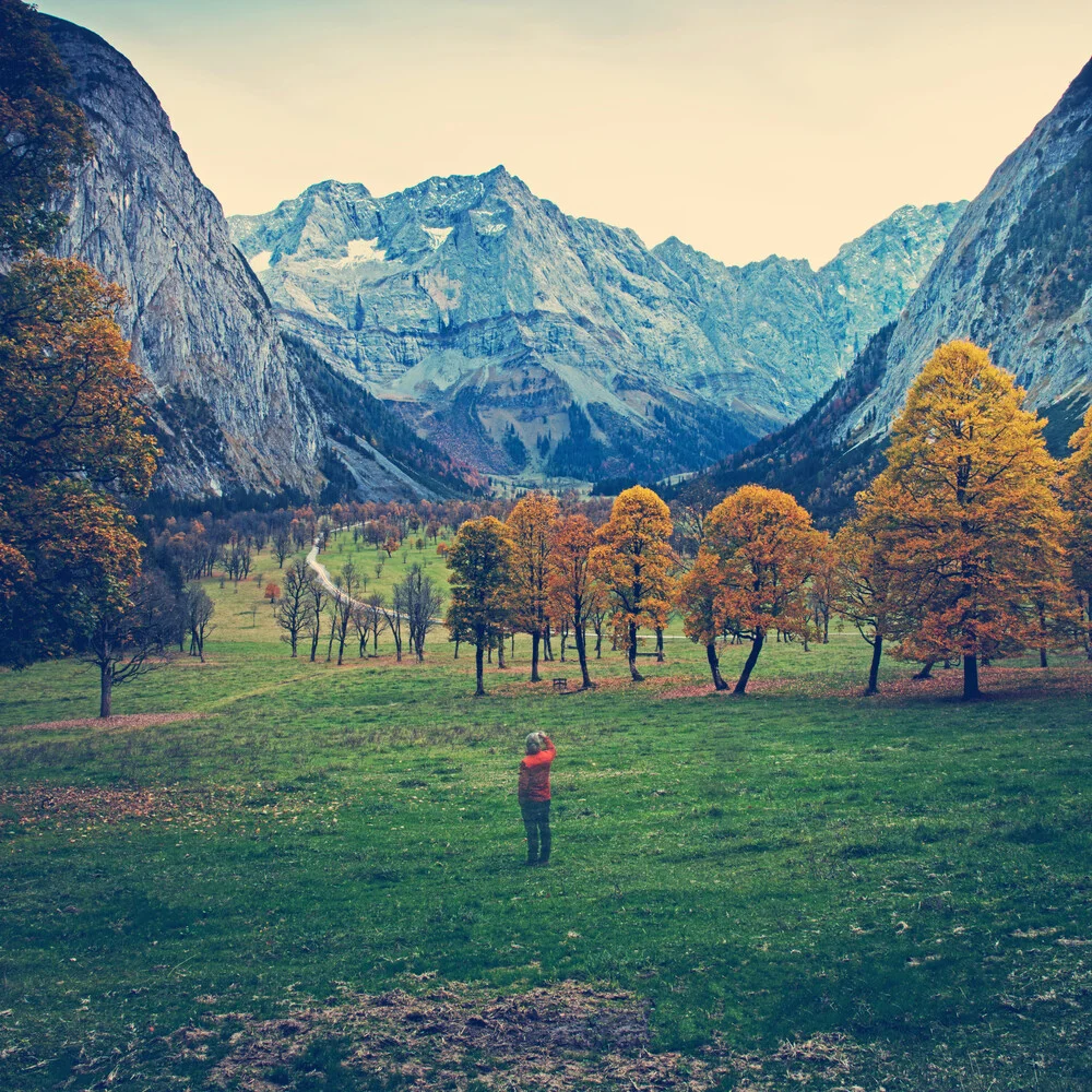 Big Ahornboden in autumn - Fineart photography by Franz Sussbauer