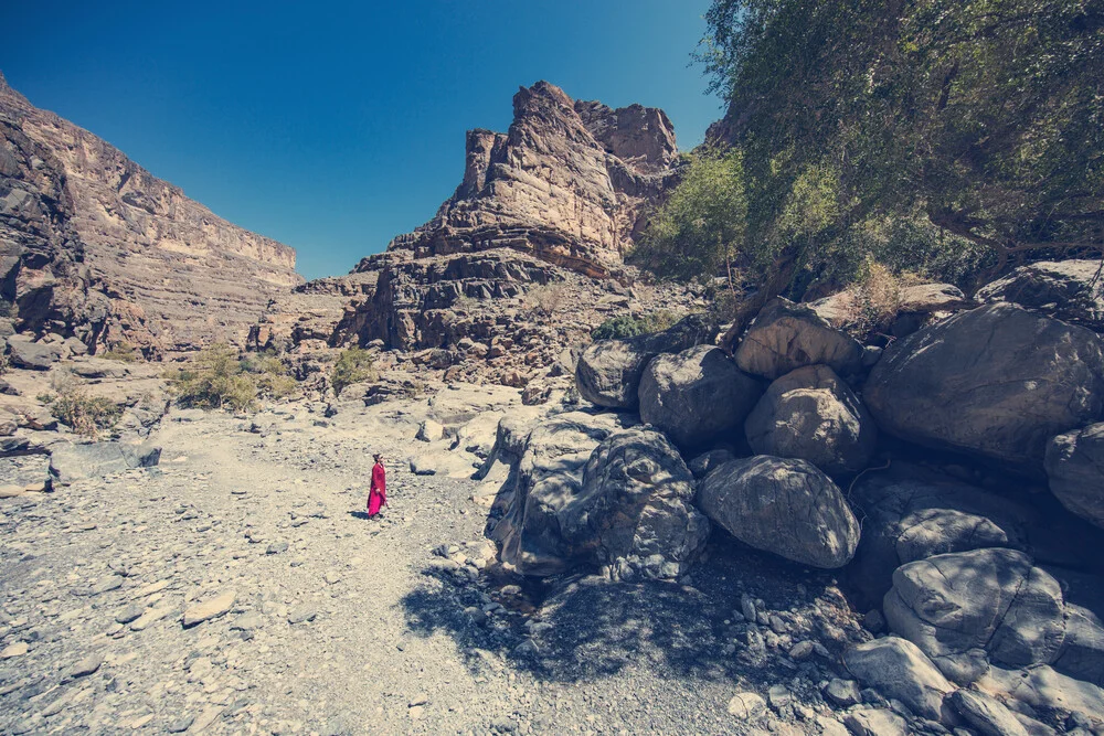 dry valley in Oman - Fineart photography by Franz Sussbauer