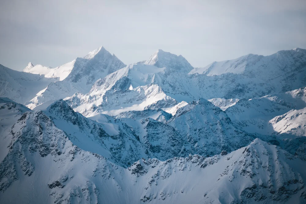 Bilck über die Alpen - fotokunst von Johannes Hulsch