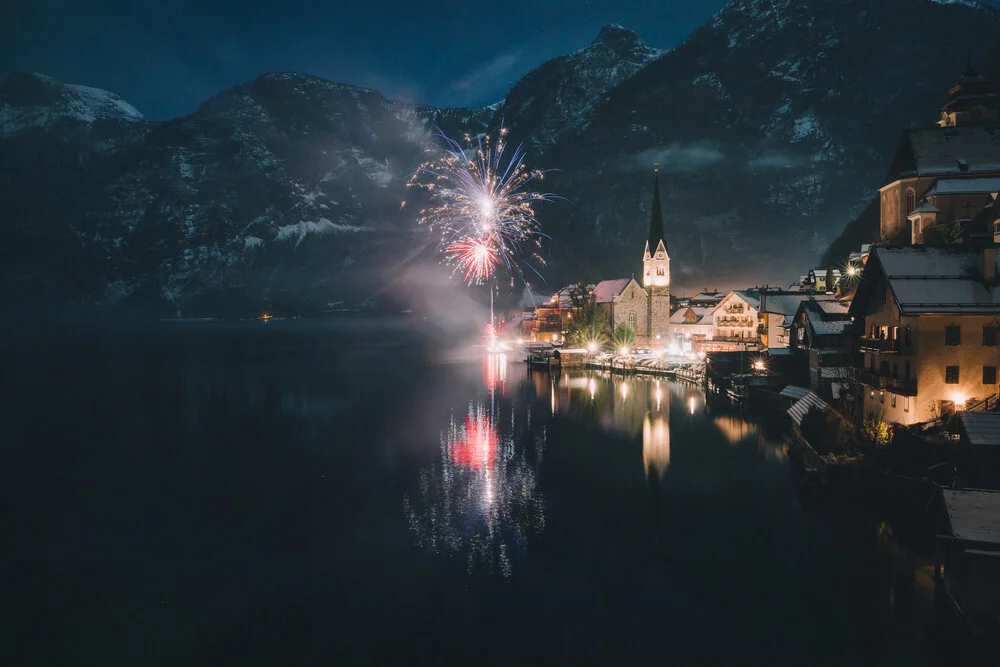 New Years Eve in Hallstatt - Fineart photography by Johannes Hulsch