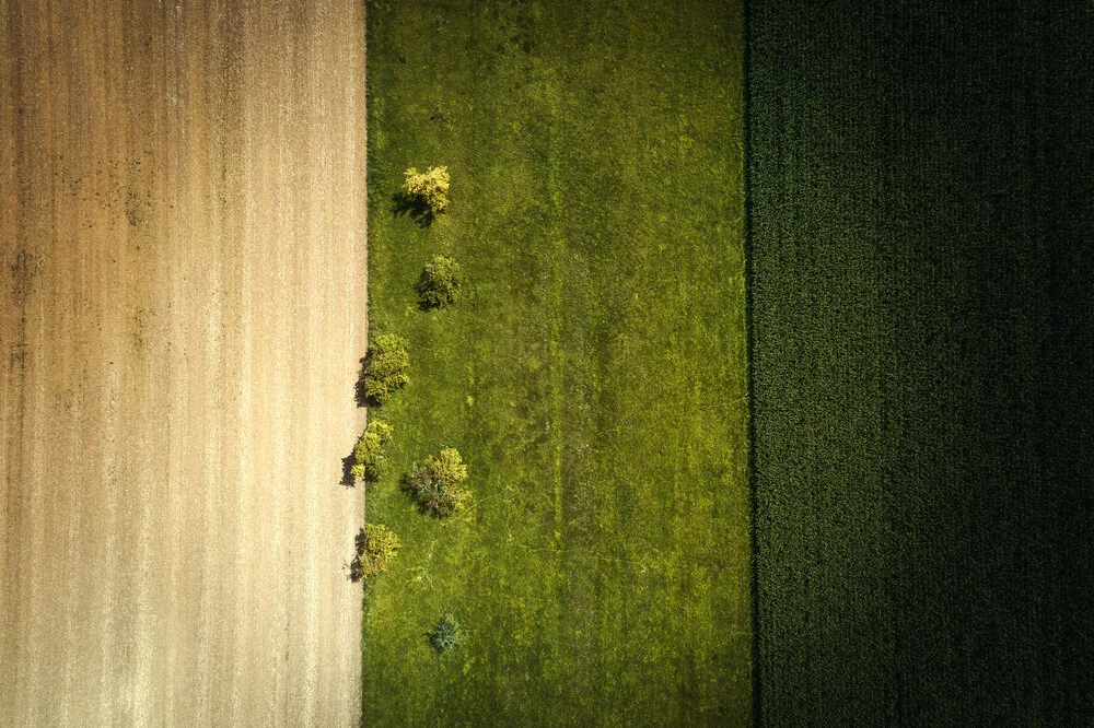 Felder aus der Luft - fotokunst von Jean Claude Castor
