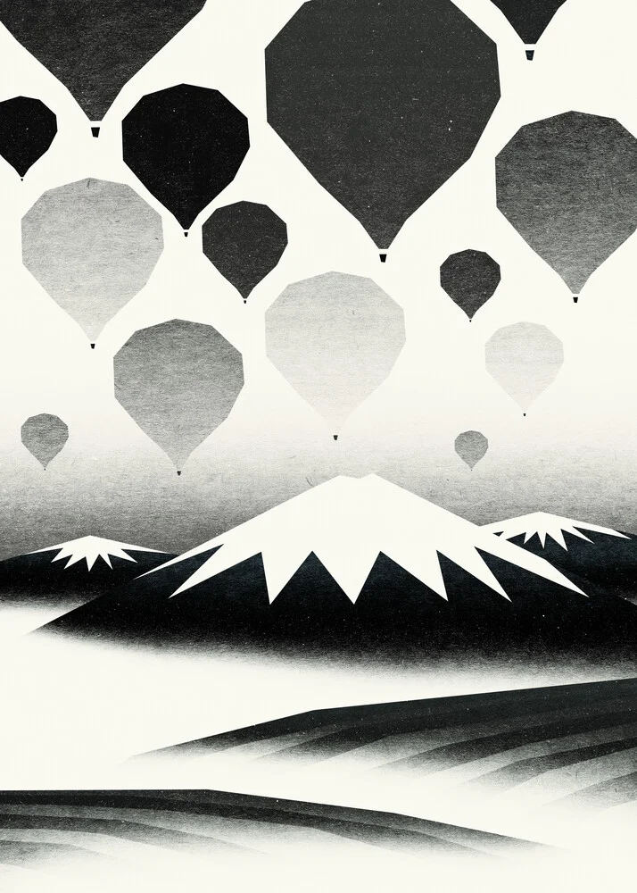 Morning wind balloons - fotokunst von Sjoerd Piepenbrink