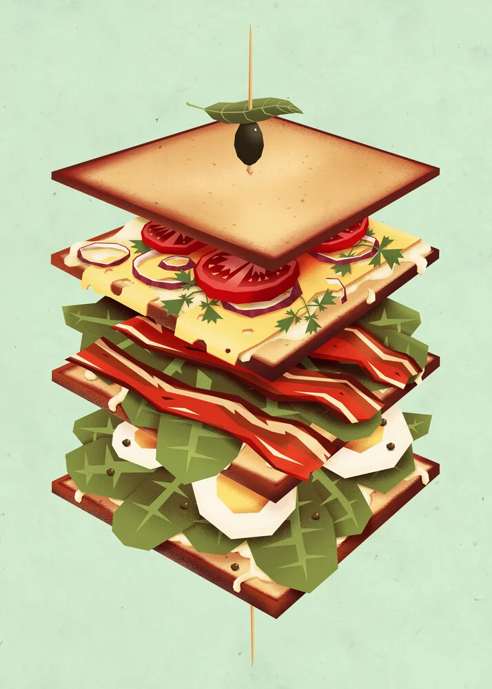Club Sandwich - fotokunst von Sjoerd Piepenbrink