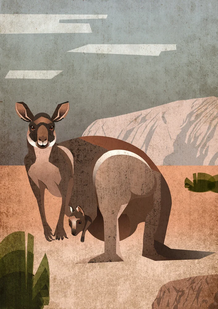 Känguru - fotokunst von Sabrina Ziegenhorn