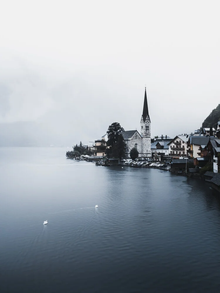 Morgenstimmung in Halstatt - fotokunst von Frithjof Hamacher