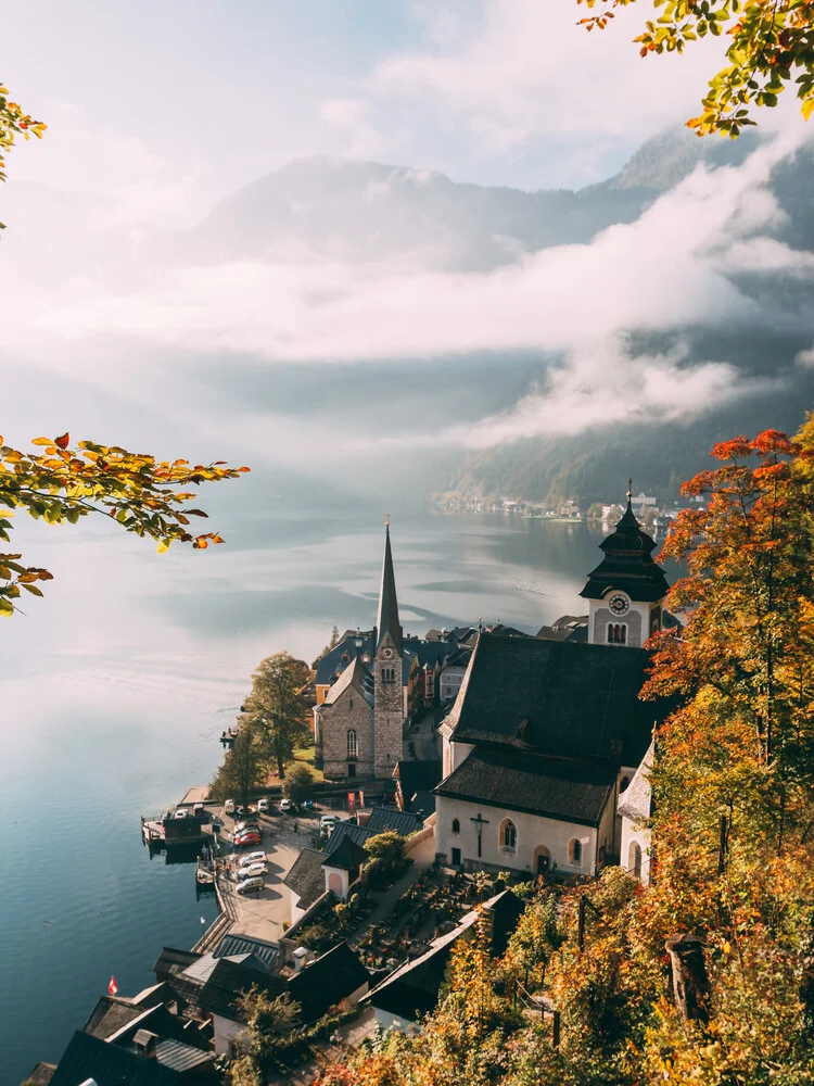 Sonnenaufgang in Hallstatt - fotokunst von Sebastian ‚zeppaio' Scheichl