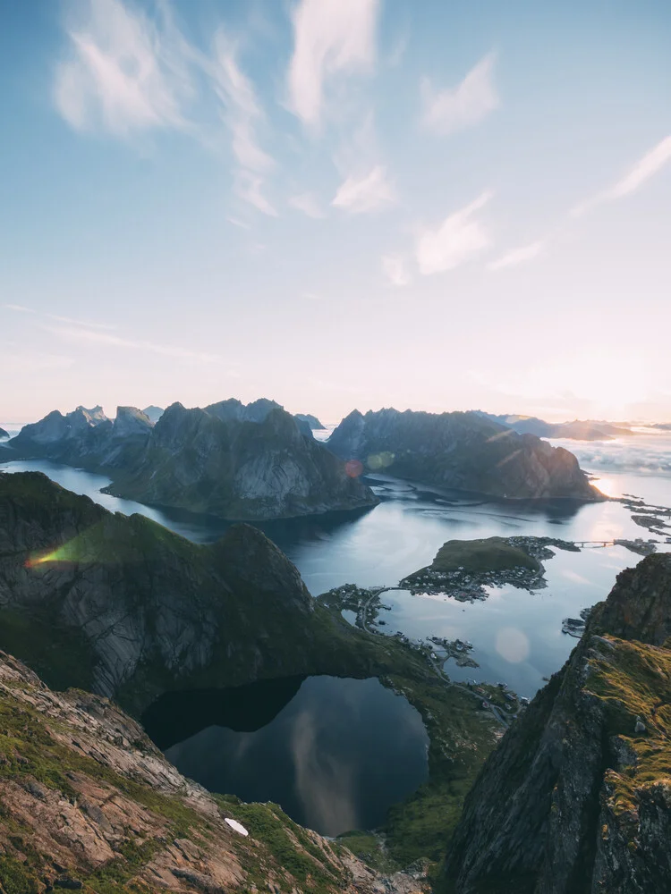 Bergpanorama auf den Lofoten - fotokunst von Sebastian ‚zeppaio' Scheichl