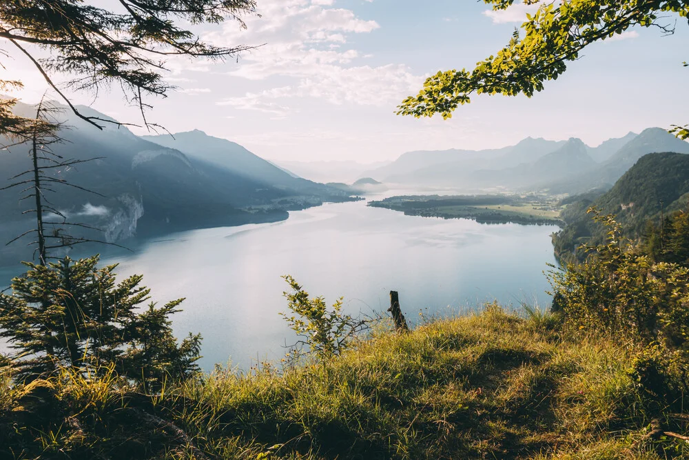 View on lake Wolfgangsee - Fineart photography by Sebastian ‚zeppaio' Scheichl