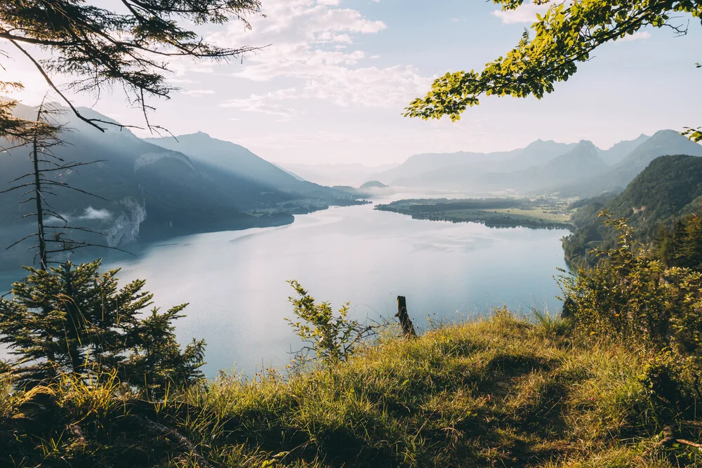 Aussicht über den Wolfgangsee - fotokunst von Sebastian ‚zeppaio' Scheichl