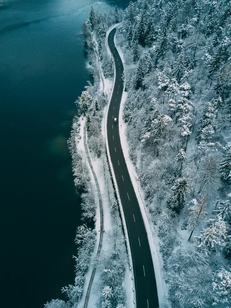 The street along the lake - Fineart photography by Sebastian ‚zeppaio' Scheichl