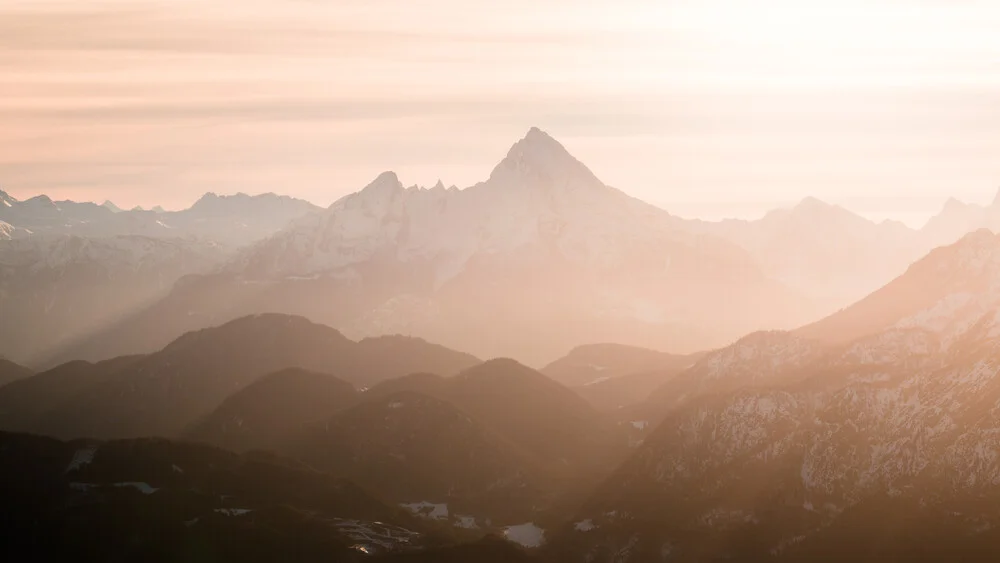 Alpen im Winterlicht - fotokunst von Martin Wasilewski