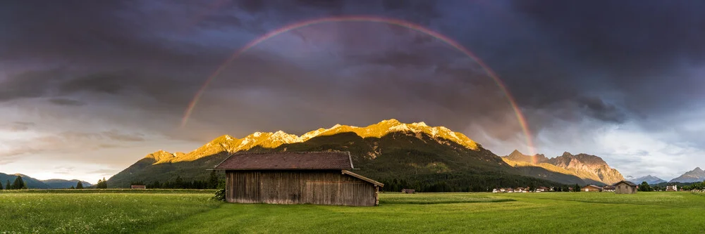 Bunter Sommerabend im Karwendel - fotokunst von Martin Wasilewski