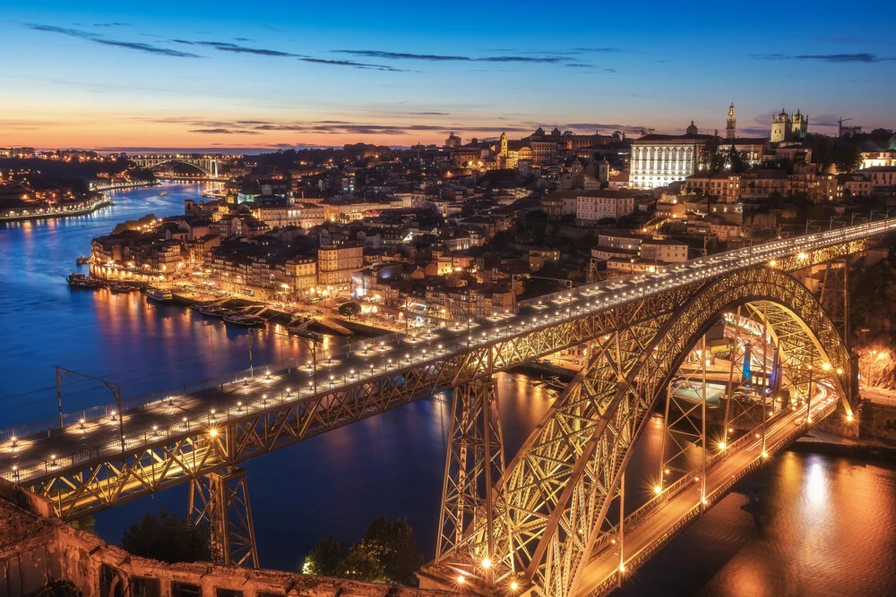 Porto Blue Hour - Fineart photography by Jean Claude Castor