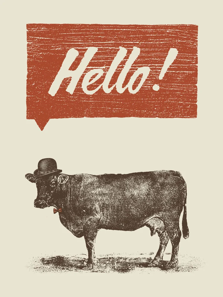 'Hello !' – Wall Art by Florent Bodart as Poster or Acrylic Glass Print