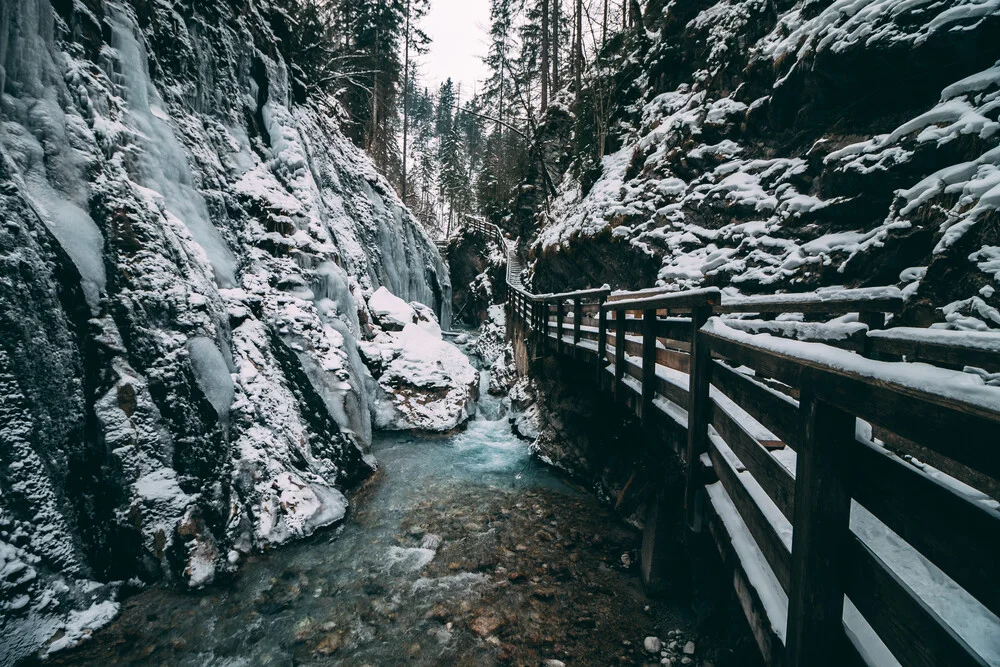 Winter in the gorge - Fineart photography by Sebastian ‚zeppaio' Scheichl