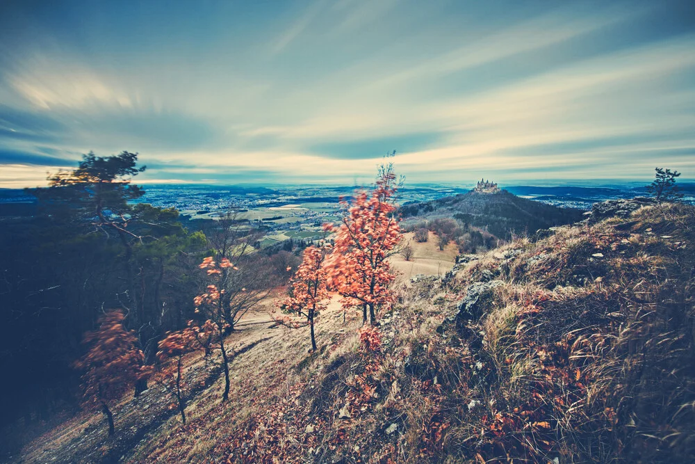 longexposure landscape with Castle Hohenzollern - Fineart photography by Franz Sussbauer