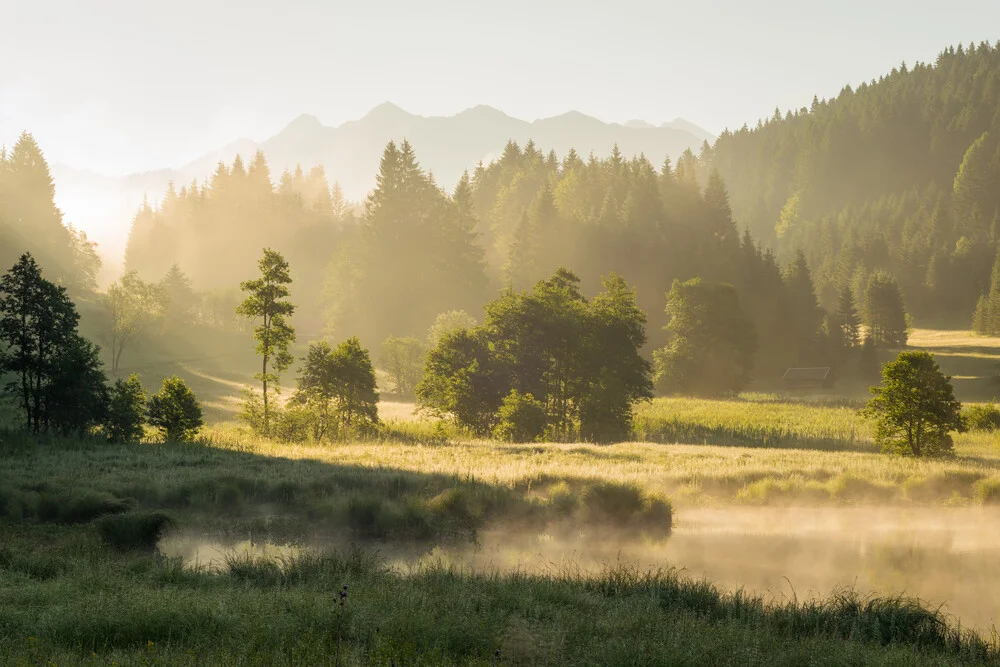 Sommermorgen im Karwendel - fotokunst von Martin Wasilewski