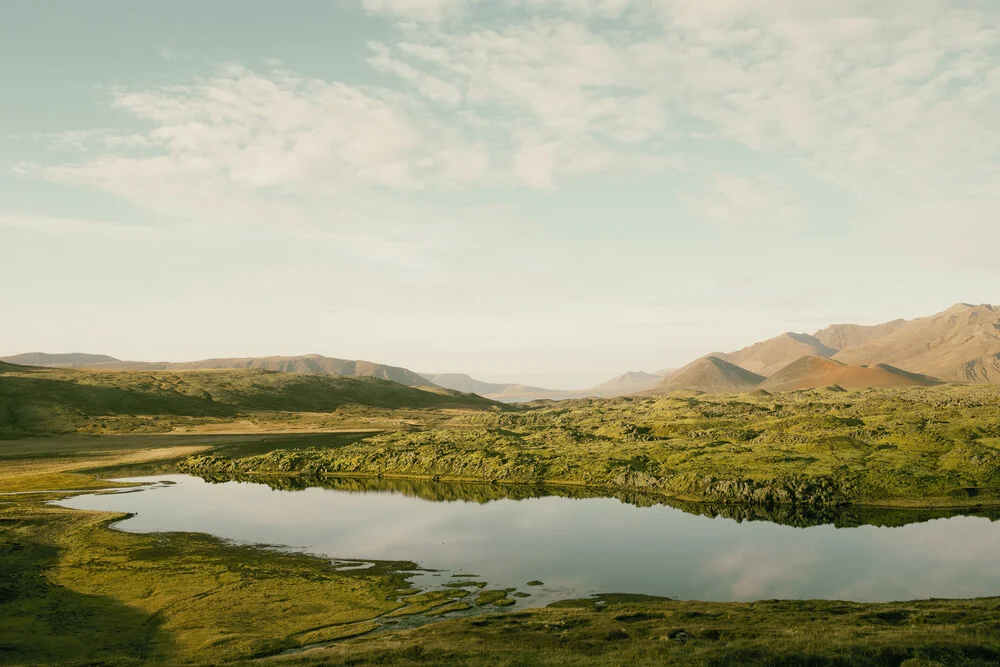 Berge am See II - fotokunst von Pascal Deckarm