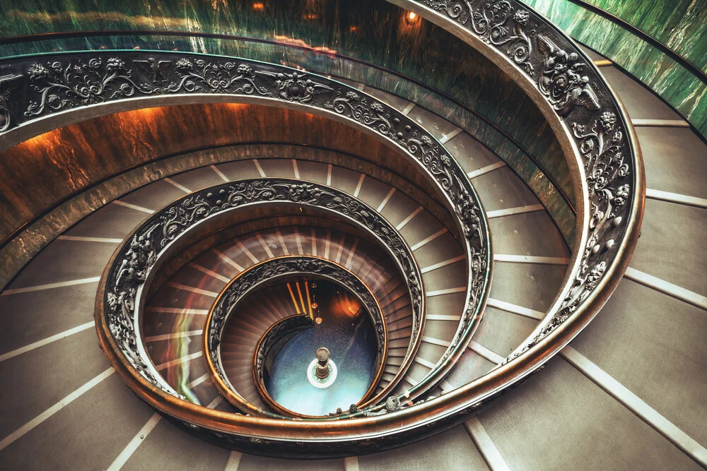 Rome Spiral Staircase - Fineart photography by Jean Claude Castor