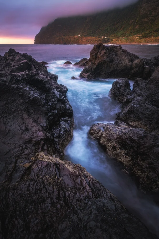 Faja Grande sunset on Flores Island - Fineart photography by Jean Claude Castor