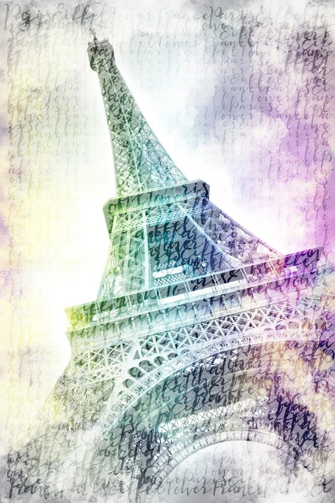 PARIS Eiffelturm Aquarell - fotokunst von Melanie Viola