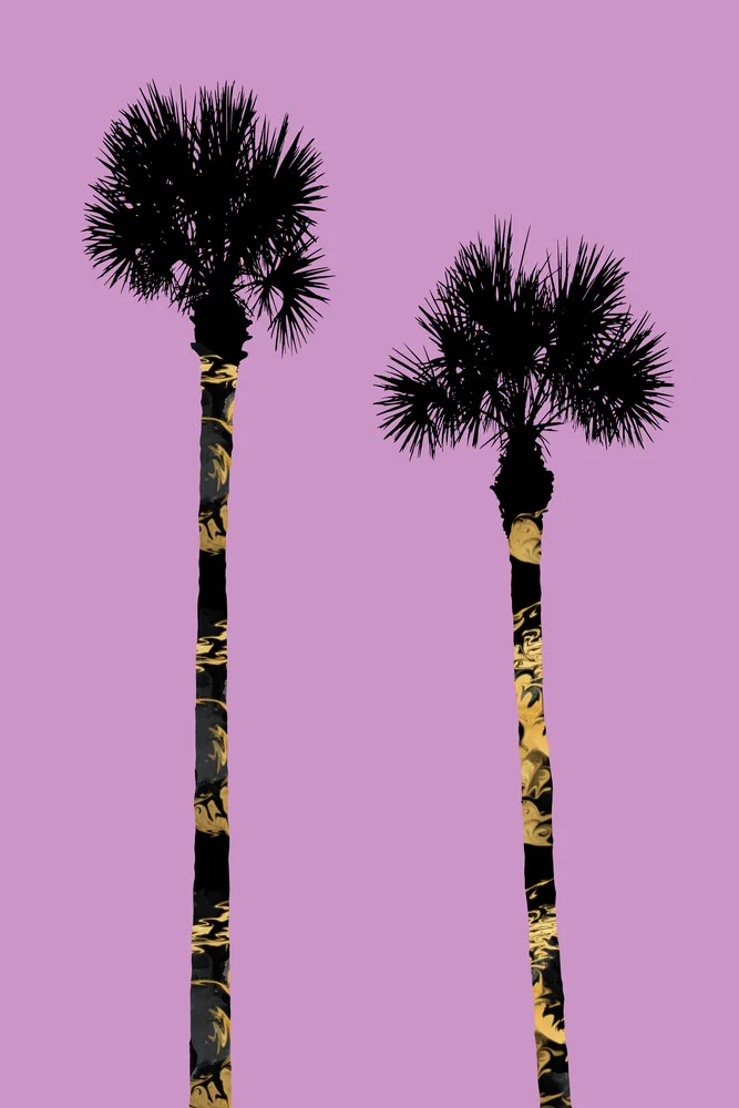 Graphic Art PALM TREES pink - Fineart photography by Melanie Viola