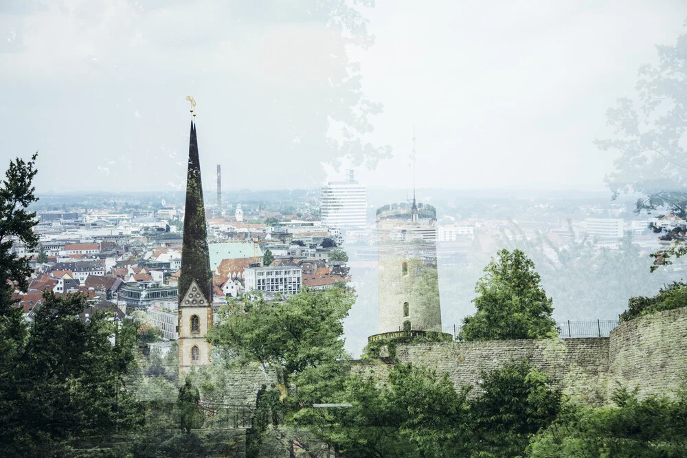 Sparrenburg und Neustädter Marienkirche in Bielefeld - fotokunst von Nadja Jacke
