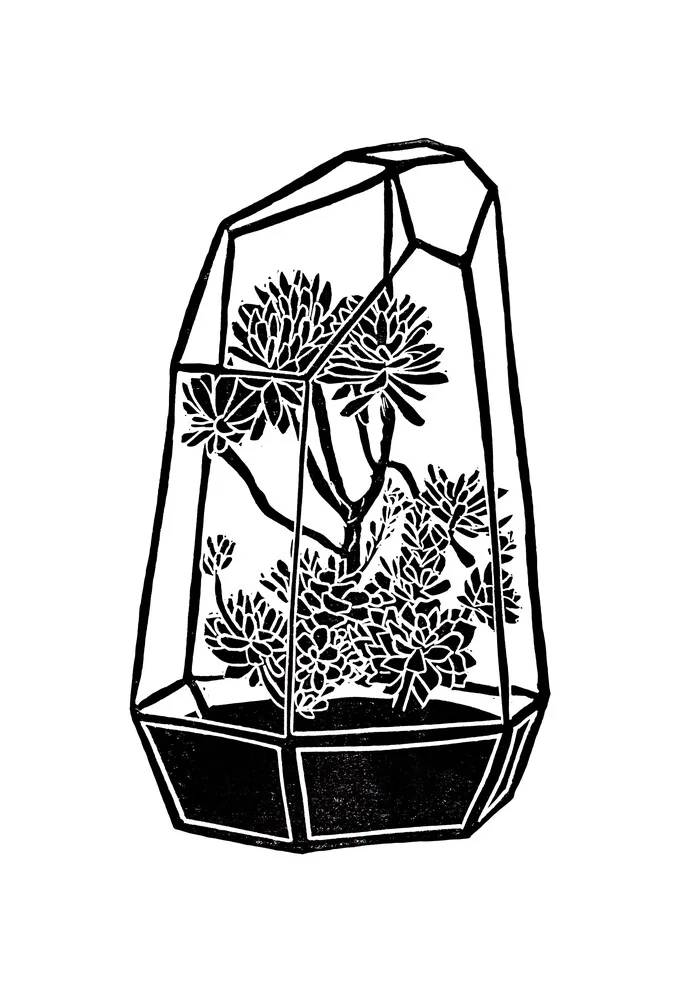 Terrarium Block Print - fotokunst von Bianca Green