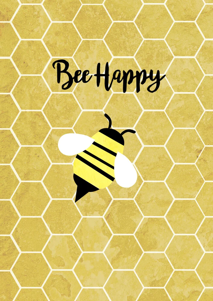 Bee Happy - fotokunst von Katherine Blower