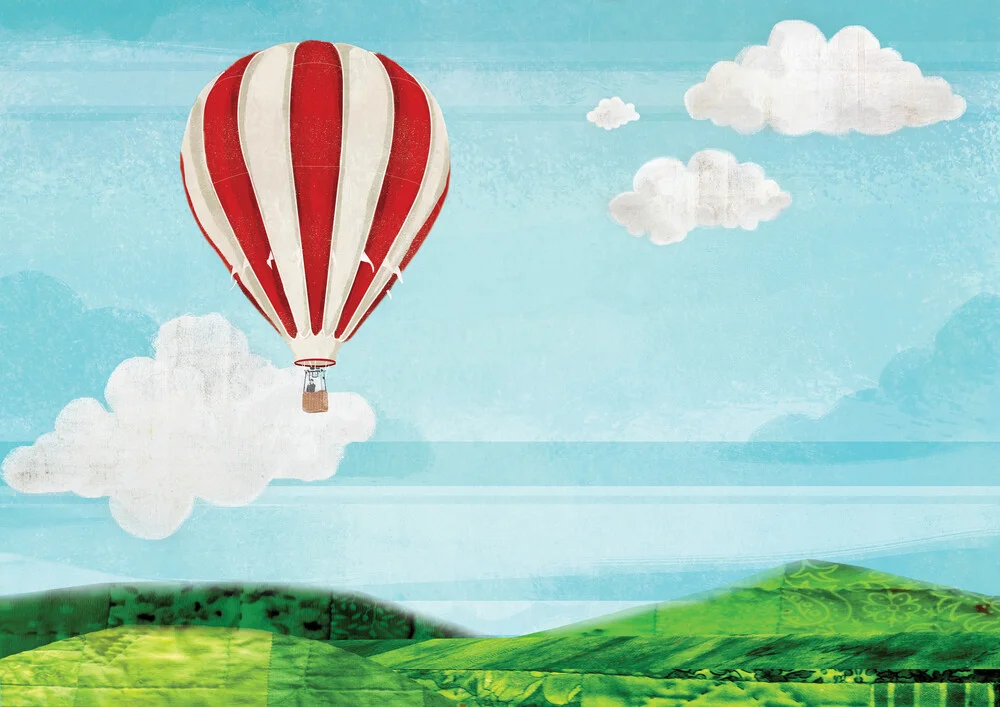 Hot Air Balloon Ride - fotokunst von Katherine Blower